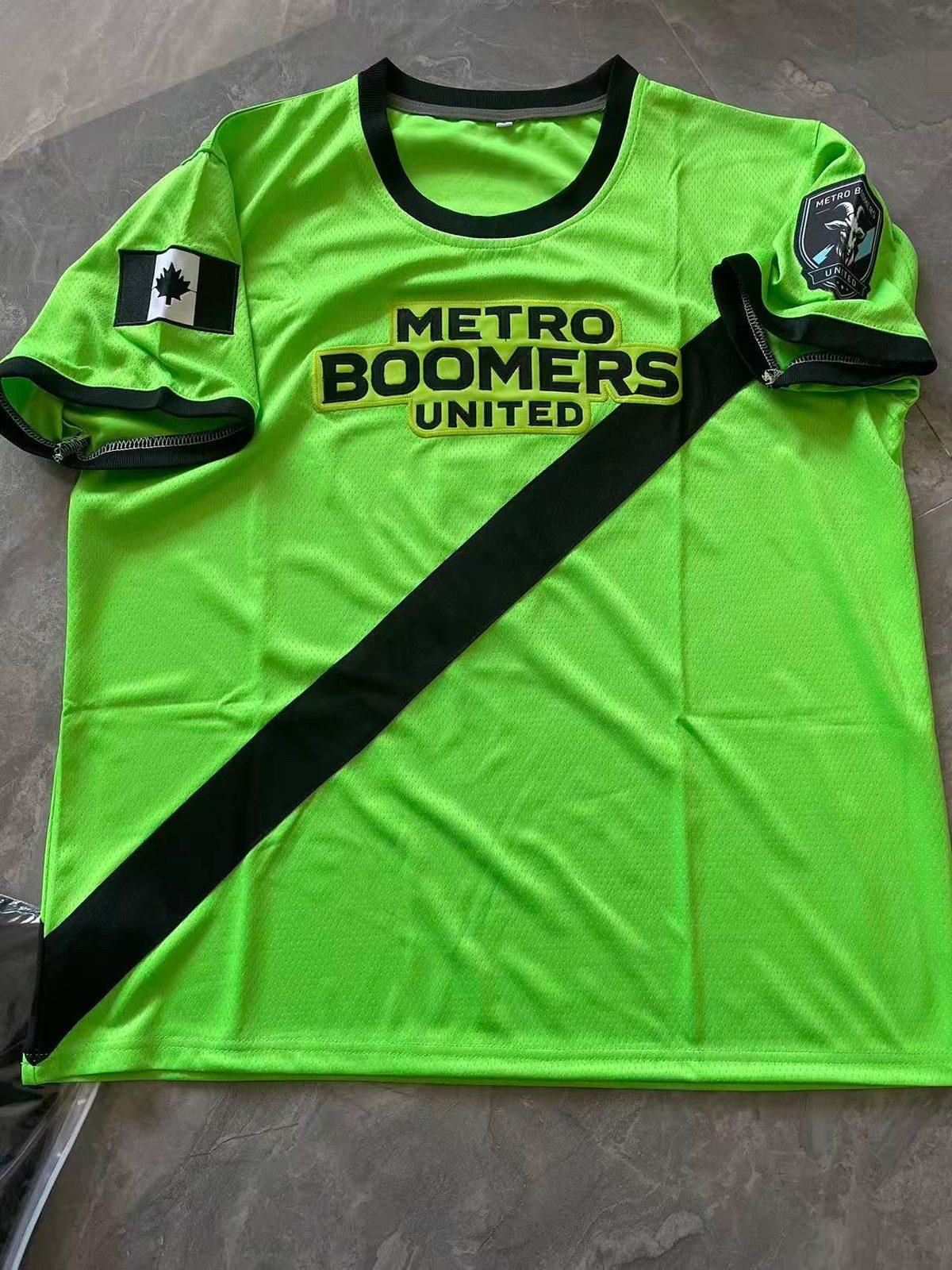 Metro Boomers United soccer jersey